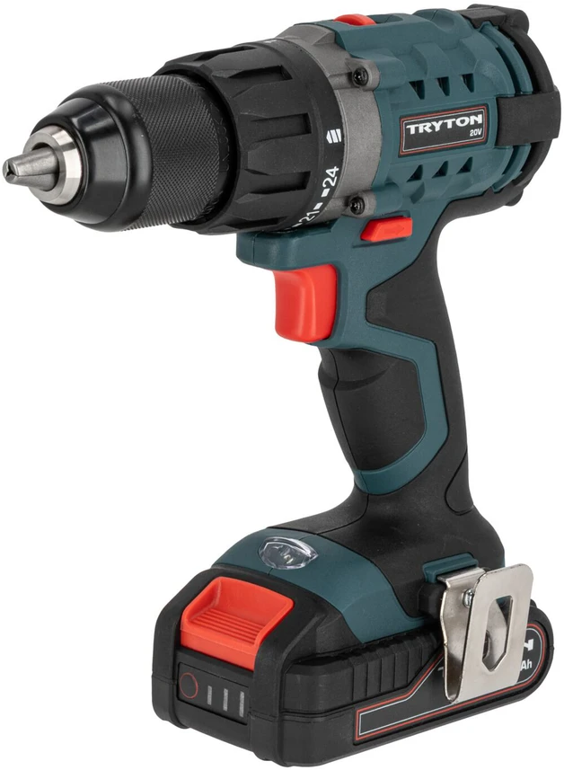 Tryton 20V akumuliatorinis gręžtuvas-suktuvas su griebtuvu