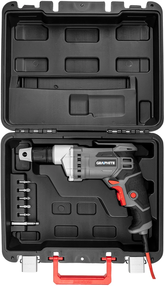 Graphite Wiertarko Wkretarka 520 W akumuliatorinis gręžtuvas-suktuvas, greitis 0–4200 min-1, lagaminas