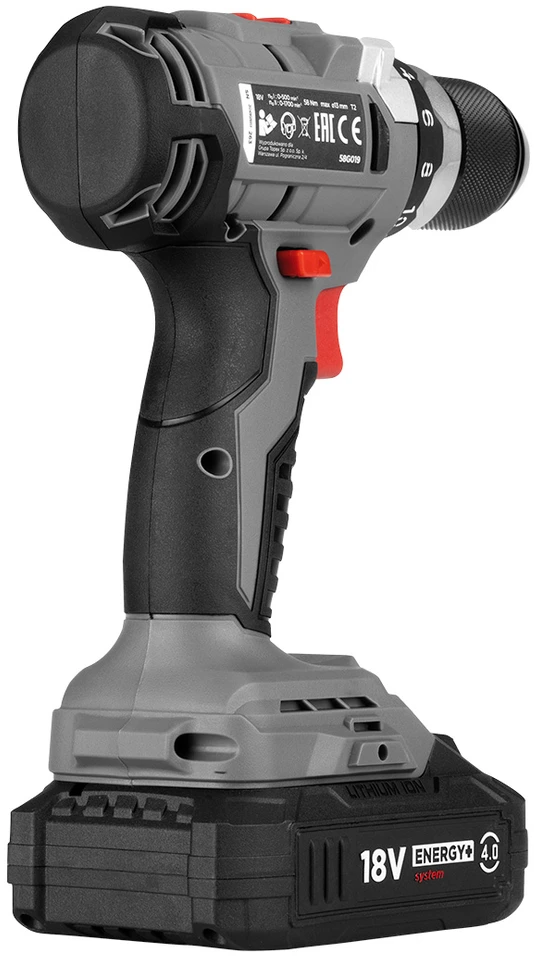 Suktuvas-gręžtuvas Graphite 58G019; 18 V (be akumuliatoriaus ir pakrovėjo)