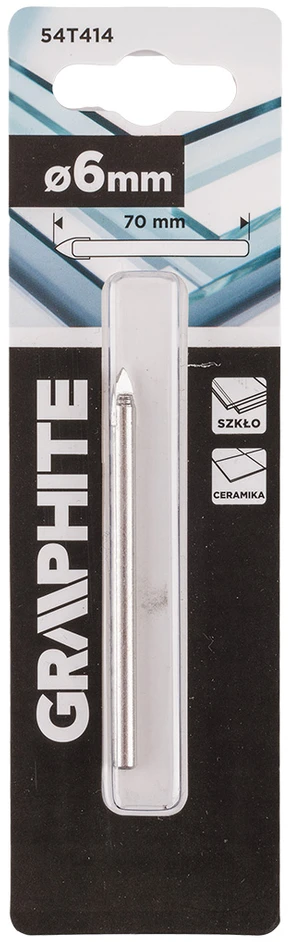 Wiertło 6 mm stiklo grąžtas