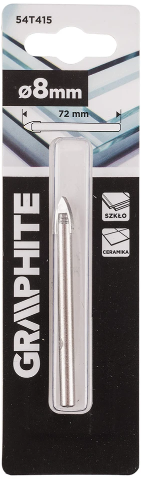 Wiertło 8 mm stiklo grąžtas