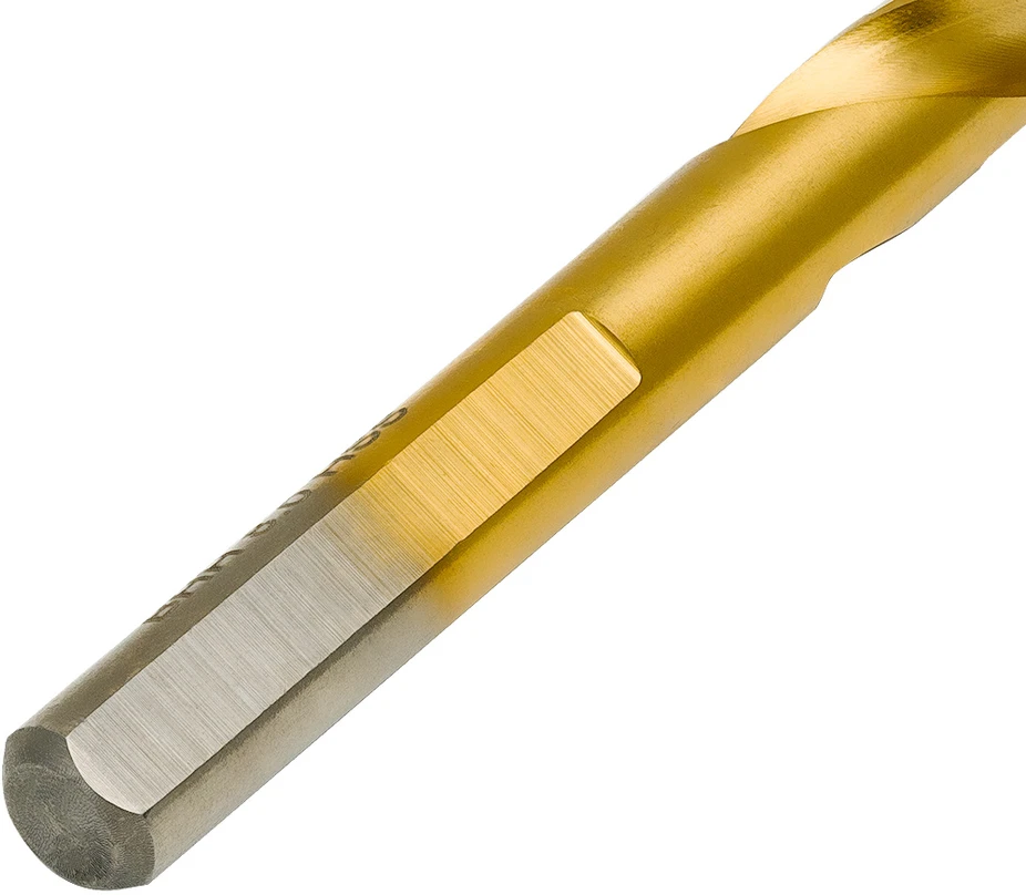Wiertło Baildon DIN 338 RN 9 mm HSS TiN (S) metalo grąžtas, 125–81 mm (3 plokščių kotų)