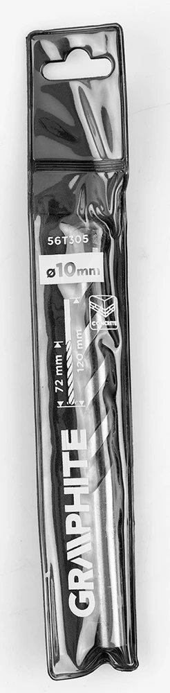 Graphite Wiertło Betono grąžtas 10 x 120 mm, šlifuotas