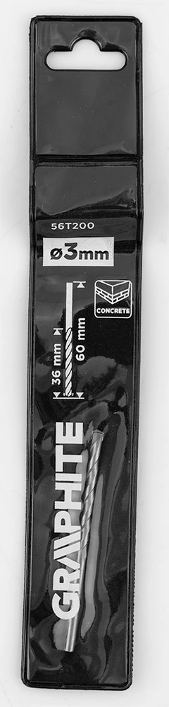 Wiertło Betono grąžtas 3 x 60 mm