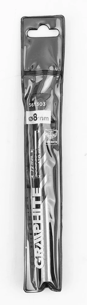 Wiertło Betono grąžtas 8 x 120 mm, šlifuotas