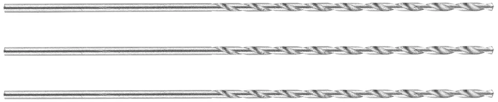Graphite Wiertło HSS metalo grąžtas, DIN 340, prailgintas, 1 mm, 3 vnt.