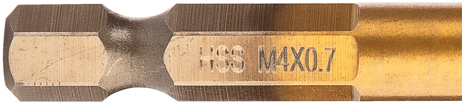 Grąžtas Wiertło HSS TiN sriegiklis, M4 x 0,7 mm, šešiakampis