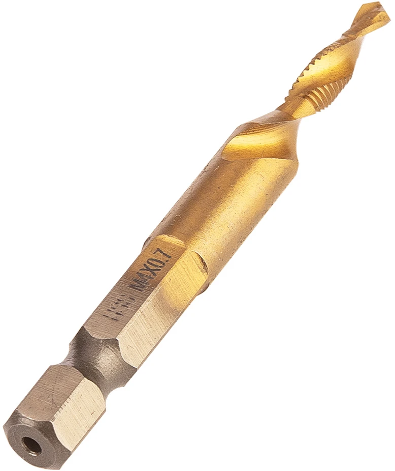 Grąžtas Wiertło HSS TiN sriegiklis, M4 x 0,7 mm, šešiakampis