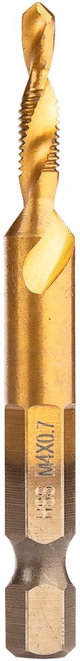 Grąžtas Wiertło HSS TiN sriegiklis, M4 x 0,7 mm, šešiakampis