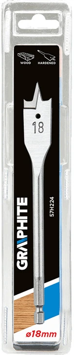 Grąžtas Wiertło grąžtai ŁOPATKOWE 18 GRAPHITE 57H224