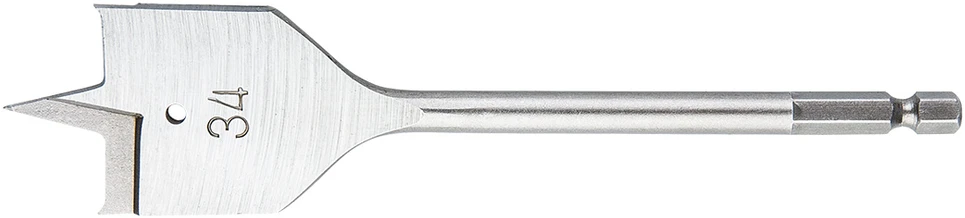 Wiertło Medienos kastuvo formos grąžtas, 34 x 152 mm