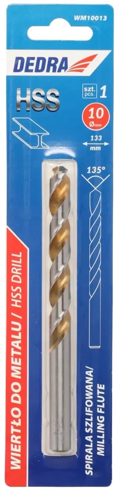 Grąžtas Dedra Grtas metalui 1 vnt HSS DIN338 100x133mm