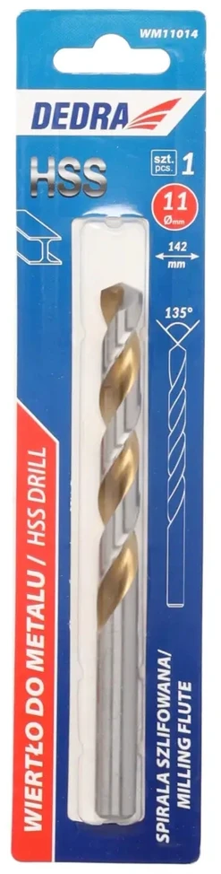 Grąžtas Dedra Grtas metalui 1 vnt HSS DIN338 120x151mm