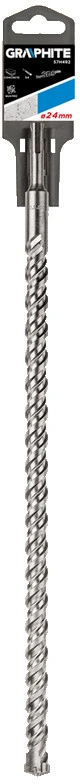 Wiertło Grąžtas betonui Graphite SDS+ 57H492, 24x600 mm