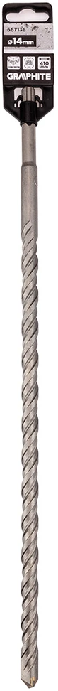 Wiertło SDS Plus dvigubas spiralinis betono grąžtas 14 x 410 mm