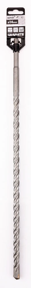 Wiertło SDS Plus dvigubas spiralinis betono grąžtas 14 x 450 mm