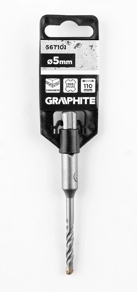 Graphite Wiertło SDS Plus dvigubas spiralinis betono grąžtas 5 x 110 mm