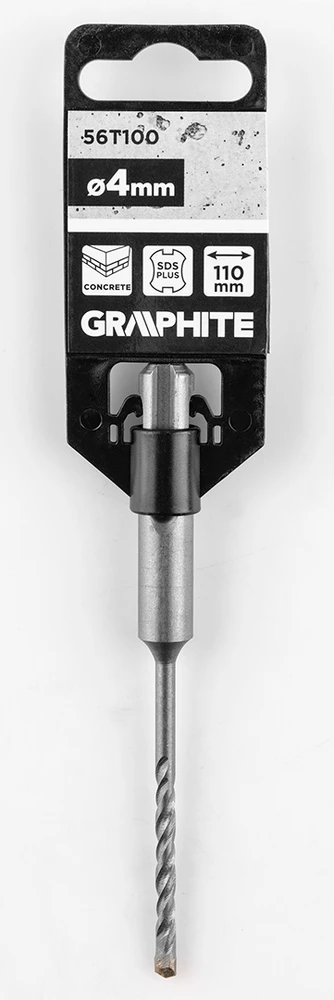 Graphite Wiertło SDS Plus dvigubas spiralinis betono grąžtas 4 x 110 mm