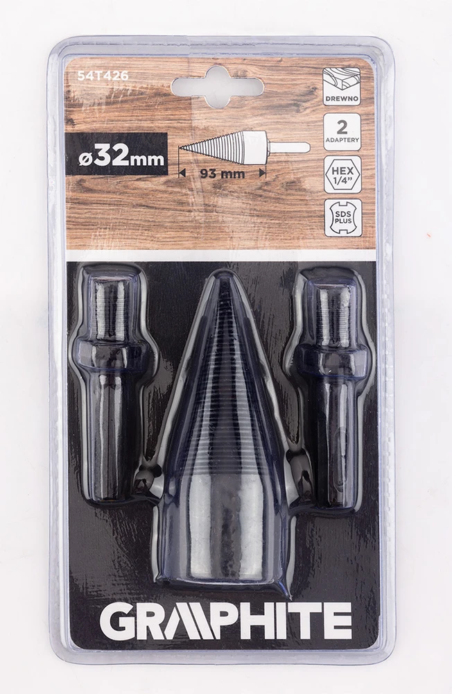 Graphite Wiertło SDS Plus medienos skaldymo grąžtas, šešiakampis, 32 mm