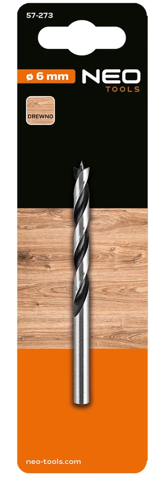 Wiertło Spiralinis medienos grąžtas, 6 x 93 mm