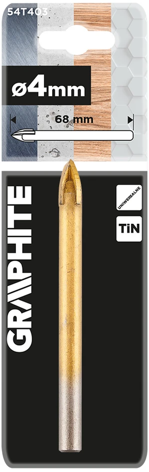 Wiertło TiN universalus grąžtas, 4 mm