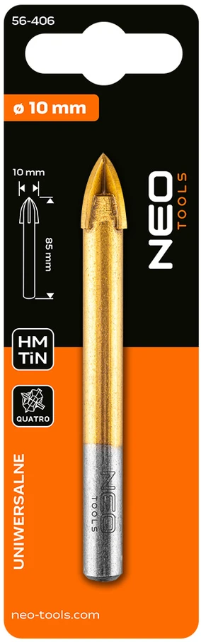 Wiertło Universalus HM grąžtas, 10 mm