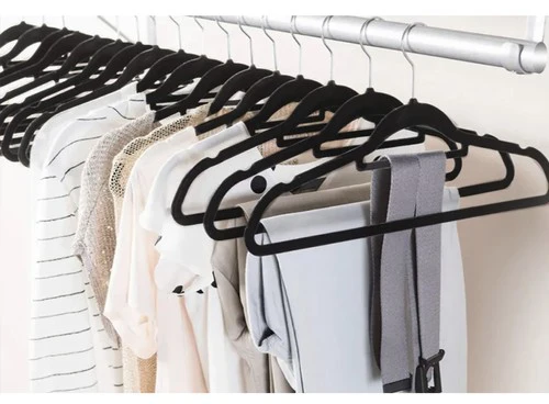 Clothes hanger 20pcs - juodas Ruhhy 22536
