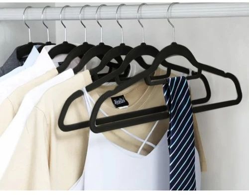 Clothes hanger 20pcs - juodas Ruhhy 22536