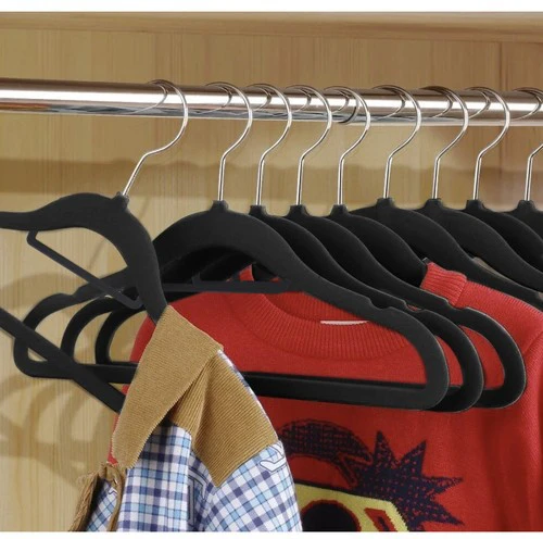 Clothes hanger 20pcs - juodas Ruhhy 22536