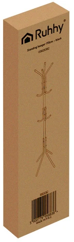 Standing coat rack 170cm - juodas Ruhhy 26362