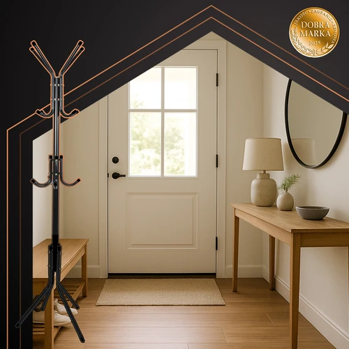 Standing coat rack 170cm - juodas Ruhhy 26362