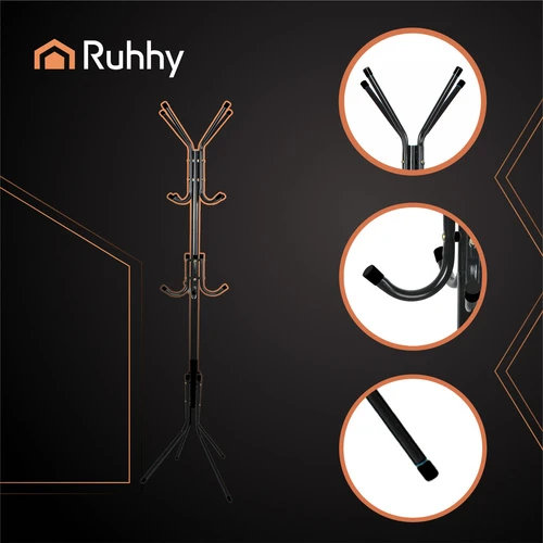 Standing coat rack 170cm - juodas Ruhhy 26362