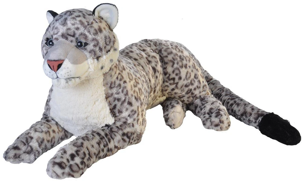 „Wild Republic“ – pliušinis žaislas „Jumbo Cuddlekins“ 76 cm, sniego leopardas (808061)