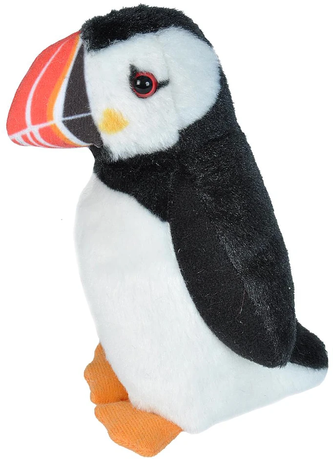 „Wild Republic“ – pliušinis žaislinis paukštis su garsu, 18 cm, Atlanto puffinas (808030)
