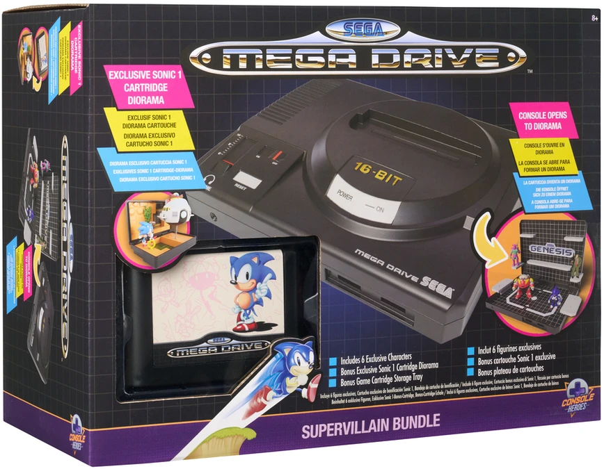 „Wilder Toys“ – „Žaidimų konsolė HEROES“ – „MEGA DRIVE“ „Žaidimų konsolė BOSS LEVEL W SONIC 1“