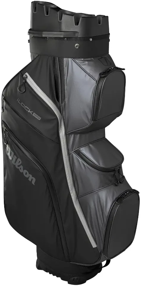 Wilson – „I-Lock 4 Dry“ golfo vežimėlio krepšys – juodas/pilkas