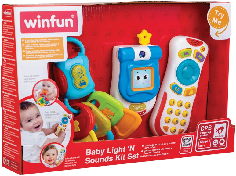 „Winfun“ – kūdikių šviečiančių ir garsinių žaislų rinkinys (3199-NL)