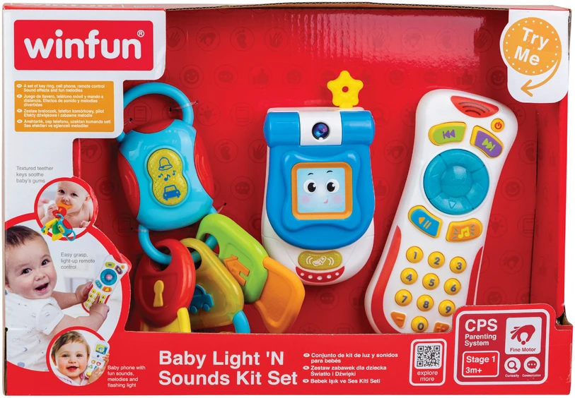 „Winfun“ – kūdikių šviečiančių ir garsinių žaislų rinkinys (3199-NL)