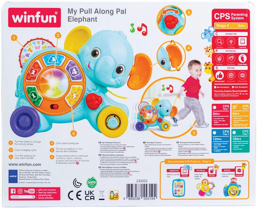 „Winfun“ – mano traukiamas draugas dramblys (230202-NL)