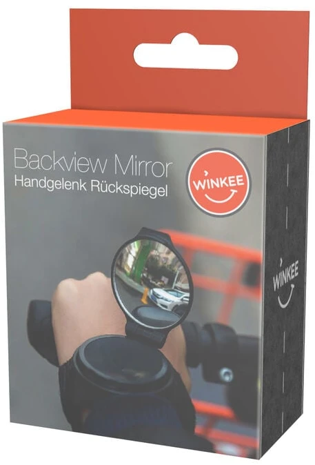 „Winkee“ – dviračio veidrodėlis – vaizdas iš galo