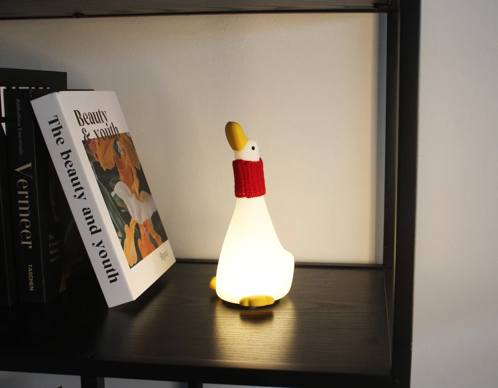 „Winkee“ – naktinė lemputė „Goose Snuggle“ stalinė lempa – kompaktiška