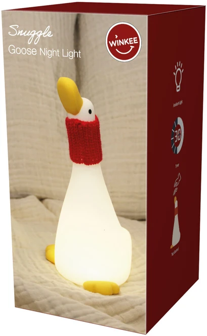„Winkee“ – naktinė lemputė „Goose Snuggle“ stalinė lempa – kompaktiška