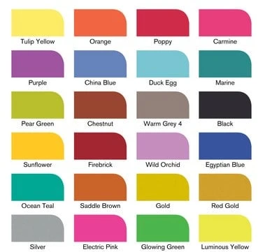 Winsor & Newton - Įvairių spalvų žymeklių rinkinys, 24 vnt. + dėklas (832226)