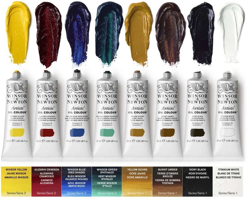 Winsor & Newton - Menininkų aliejinių dažų studija Case Row (840017)