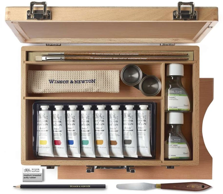Winsor & Newton - Menininkų aliejinių dažų studija Case Row (840017)