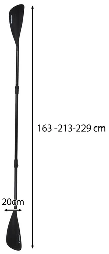 Trizand 4 dalių reguliuojamas irklas 229 cm 2in1