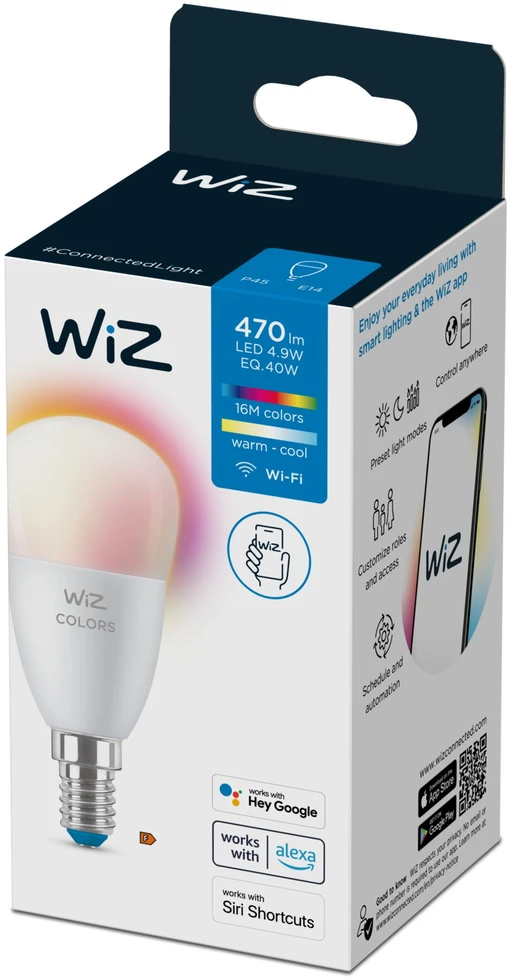 WIZ WI-FI BLE 40W P45 E14 922-65 RGB 1PF/6