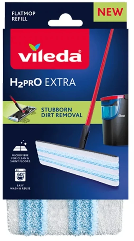 Vileda H2PrO Flat Mop Refill mikropluošto šluostė grindų šluotai