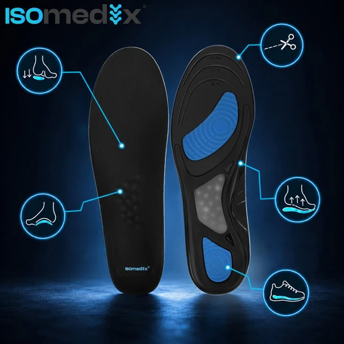 Gel insoles for shoes 42-46 Isomedix