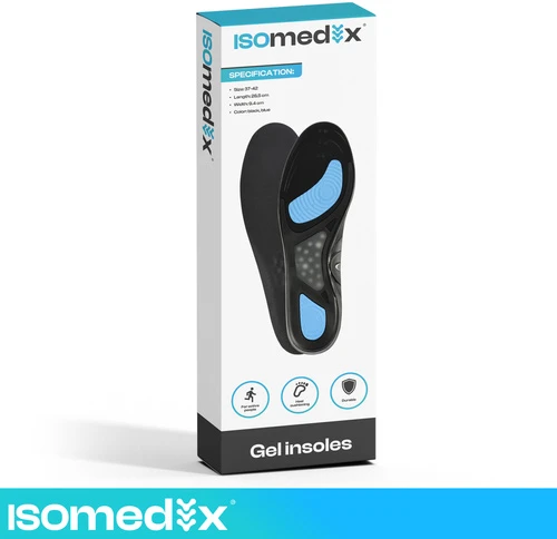 Gel insoles for shoes 42-46 Isomedix